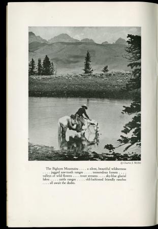 Brochure "Dude ranches in Big Horn Mountains," 1930