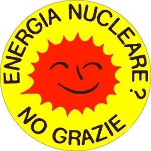 Italian anti-nuclear logo "Nucleare No Grazie!"
