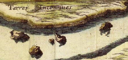 Detail of the "Carte du Tendre," 1654. All rights reserved. Courtesy of Bibliotheque nationale de France (<a href="http://images.bnf.fr/jsp/index.jsp?destination=afficherListeCliches.jsp&origine=rechercherListeCliches.jsp&contexte=resultatRechercheSimple" target="_blank">BnF</a>). Detail of the "Carte du Tendre," 1654