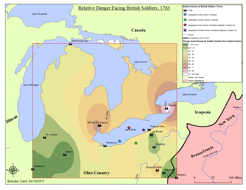 Blood In The Water A Digital History Project On The Geography Of Pontiac S War 1763 Environment Society Portal