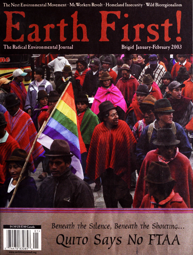 Earth First! Journal 23, no. 2 Environment & Society Portal